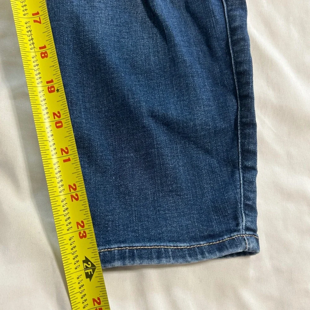 Abercrombie Kids High Rise‎ Mini Mom Jean Distressed Blue Denim Size 13/14